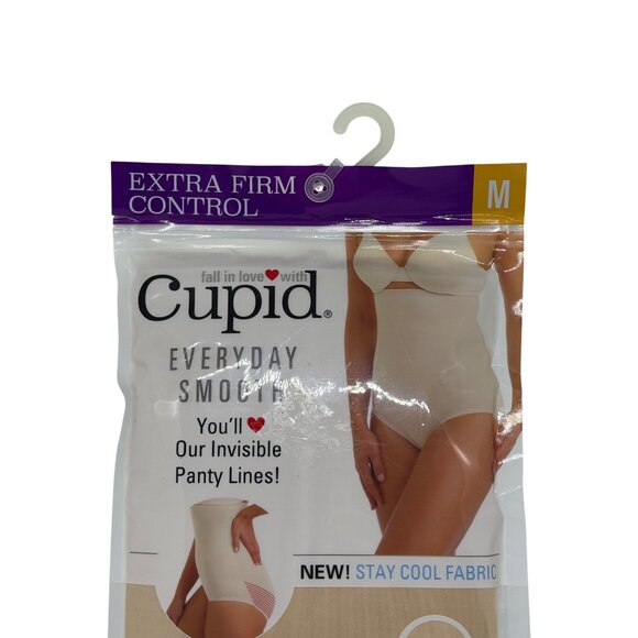 NWT Cupid Hi-Waist Brief M Nude Extra Firm Control Stay Cool Everyday Smooth - Picture 2 of 3